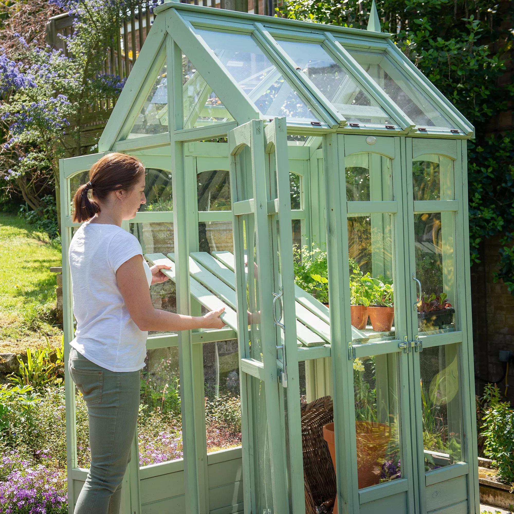 Forest Garden Victorian Walk Around 4x3 Greenhouse 8 Forest Garden Victorian Walk Around 4x3 Greenhouse - Image 8