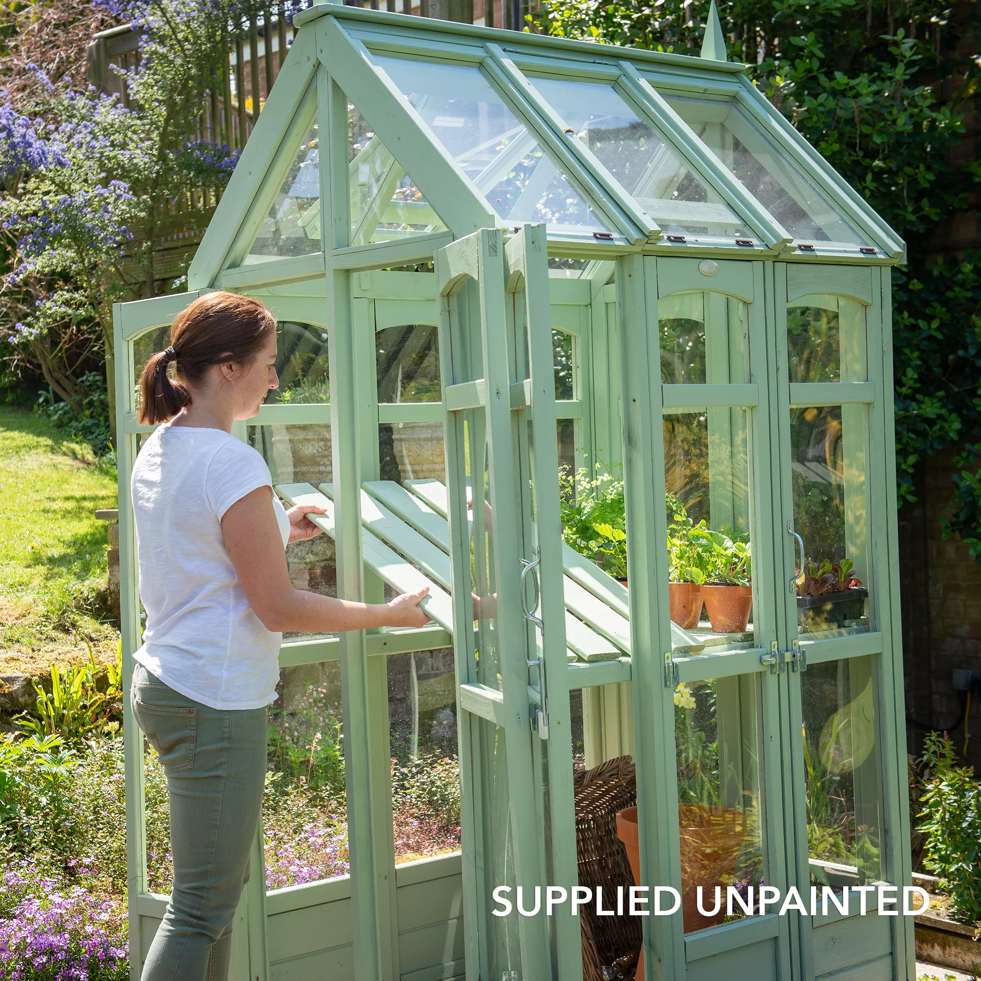 Forest Garden Victorian Walk Around 4x3 Greenhouse 9 Forest Garden Victorian Walk Around 4x3 Greenhouse - Image 9