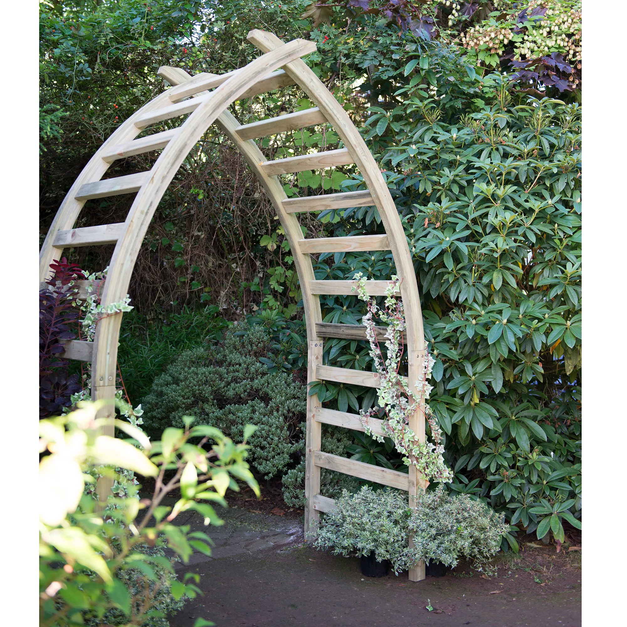 Forest Garden Whitby Softwood Arch 4 Forest Garden Whitby Softwood Arch - Image 4