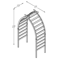 Forest Garden Whitby Softwood Arch 11 Forest Garden Whitby Softwood Arch -Garden Tool Store forest garden whitby softwood arch5013053160220 01t