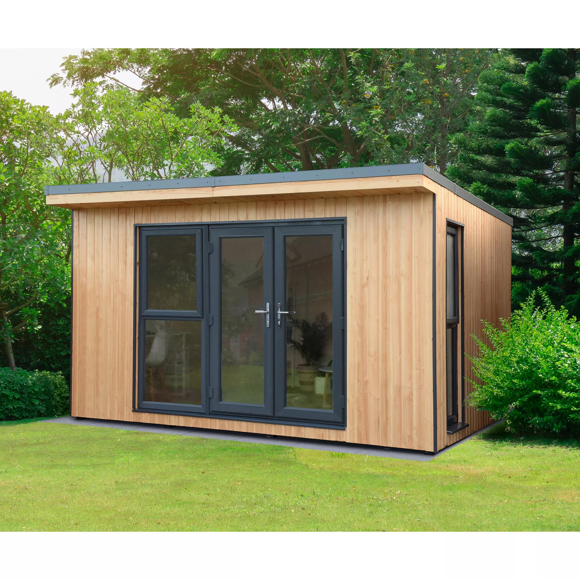Forest Garden Xtend+ 13x11 Pent Tongue & Groove Garden Office - Assembly Service Included 1 Forest Garden Xtend+ 13x11 Pent Tongue & Groove Garden Office - Assembly Service Included