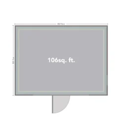 Forest Garden Xtend+ 13x11 Pent Tongue & Groove Garden Office -Garden Tool Store forest garden xtend 13x11 pent tongue groove garden office5013053183632 02t