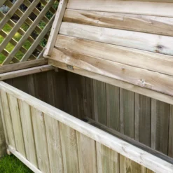 Forest Lyon Lattice Arbour, (H)2000mm (W)1560mm (D)670mm - Assembly Required -Garden Tool Store forest lyon lattice arbour h 2000mm w 1560mm d 670mm assembly required5013053154694 03i