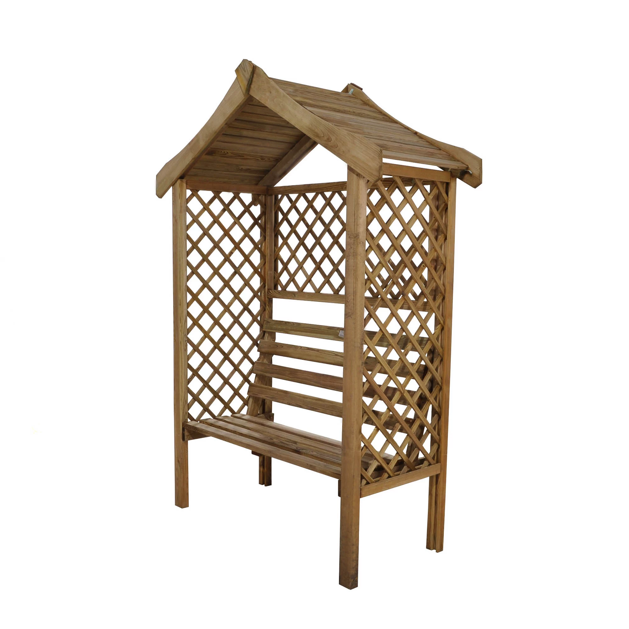 Forest Parisienne Arbour, (H)2120mm (W)1540mm (D)660mm - Assembly Required 2 Forest Parisienne Arbour, (H)2120mm (W)1540mm (D)660mm - Assembly Required - Image 2