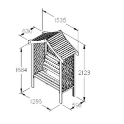 Forest Parisienne Arbour, (H)2120mm (W)1540mm (D)660mm - Assembly Required 9 Forest Parisienne Arbour, (H)2120mm (W)1540mm (D)660mm - Assembly Required -Garden Tool Store forest parisienne arbour h 2120mm w 1540mm d 660mm assembly required5013053135952 01t bq