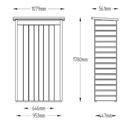 Forest Tall Shiplap 3.6x1.6 Pent Garden Storage 750L 23 Forest Tall Shiplap 3.6x1.6 Pent Garden Storage 750L -Garden Tool Store forest tall shiplap 3 6x1 6 pent garden storage 750l5013053163177 01t bq