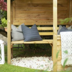 Forest Venetian Corner Arbour, (H)2500mm (W)2330mm (D)1610mm - Assembly Required -Garden Tool Store forest venetian corner arbour h 2500mm w 2330mm d 1610mm assembly required5013053139745 07i