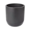 GoodHome Black Terracotta Circular Plant Pot (Dia)20.4cm