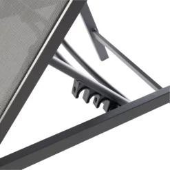 GoodHome Moorea Grey Metal Sun Lounger -Garden Tool Store goodhome moorea grey metal sun lounger5059340347356 37c