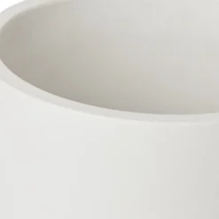 GoodHome White Terracotta Circular Plant Pot (Dia)20.5cm 5 GoodHome White Terracotta Circular Plant Pot (Dia)20.5cm -Garden Tool Store goodhome white terracotta circular plant pot dia 20 5cm3663602441274 36c bq