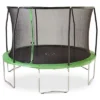 Green Trampoline & Enclosure