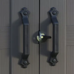 Keter Factor 8x11 Ft Apex Beige Plastic 2 Door Shed With Floor (Base Included) -Garden Tool Store keter factor 8x11 ft apex beige plastic 2 door shed with floor base included 7290103664961 04c bq