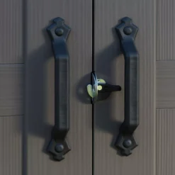 Keter Factor 8x8 Apex Beige Plastic Shed With Floor -Garden Tool Store keter factor 8x8 apex beige plastic shed with floor7290103664954 36c