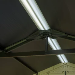 Keter Factor 8x8 Apex Beige Plastic Shed With Floor -Garden Tool Store keter factor 8x8 apex beige plastic shed with floor7290103664954 38c