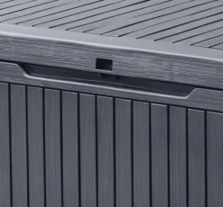 Keter Springwood Plastic Garden Storage Box -Garden Tool Store keter springwood plastic garden storage box7290106930292 39c bq