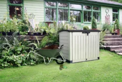 Keter Store-it-out ARC Plastic Garden Storage Box -Garden Tool Store keter store it out arc plastic garden storage box5397007165784 01bq