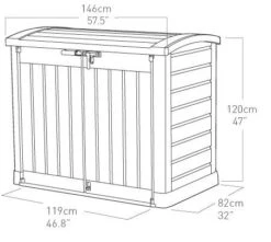 Keter Store-it-out ARC Plastic Garden Storage Box -Garden Tool Store keter store it out arc plastic garden storage box5397007165784 01t BQ
