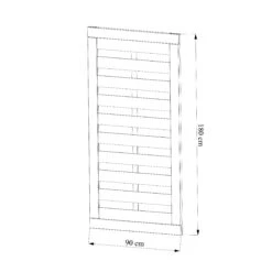 Klikstrom Tiama Pine Horizontal Slats Gate, (H)1.8m (W)0.9m -Garden Tool Store klikstrom tiama pine horizontal slats gate h 1 8m w 0 9m5059340668833 01t