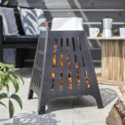 La Hacienda Anubis Steel Firepit -Garden Tool Store la hacienda anubis steel firepit5055025585730 01i BQ