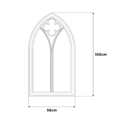 La Hacienda Aston & Wold Church Window Antique White Arch Framed Garden Mirror 1050mm X 560mm 11 La Hacienda Aston & Wold Church Window Antique White Arch Framed Garden Mirror 1050mm X 560mm -Garden Tool Store la hacienda aston wold church window antique white arch framed garden mirror 1050mm x 560mm5055025558895 01t bq