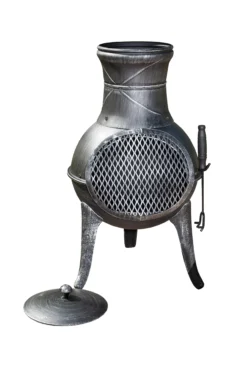La Hacienda Panama Cast Iron & Steel Chiminea -Garden Tool Store la hacienda panama cast iron steel chiminea5055025591182 02c BQ