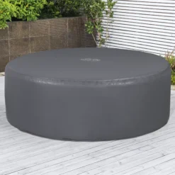 Lay-Z-Spa Grey Circular Hot Tub Cover (D) 1960mm X (H )710mm -Garden Tool Store lay z spa grey circular hot tub cover d 1960mm x h 710mm6941607321270 01i