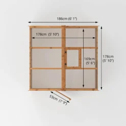 Mercia 6x6 Greenhouse With Flap Vent -Garden Tool Store mercia 6x6 greenhouse with flap vent5029442087856 02i bq