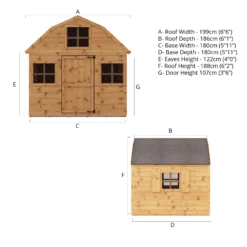 Mercia 7x6 Dutch Apex Tongue & Groove Playhouse -Garden Tool Store mercia 7x6 dutch apex tongue groove playhouse5029442075747 02t bq
