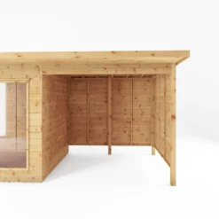 Mercia Maine 18x6 Ft Pent Shiplap Wooden Summer House With Double Door -Garden Tool Store mercia maine 18x6 ft pent shiplap wooden summer house with double door5029442008738 03c