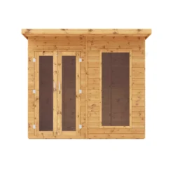 Mercia Maine 8x6 Ft Pent Shiplap Wooden Summer House With Double Door -Garden Tool Store mercia maine 8x6 ft pent shiplap wooden summer house with double door5029442002545 02c