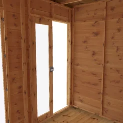 Mercia Maine 8x6 Ft Pent Shiplap Wooden Summer House With Double Door -Garden Tool Store mercia maine 8x6 ft pent shiplap wooden summer house with double door5029442002545 03c