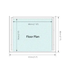 Mercia Single Solid Wood Log Store -Garden Tool Store mercia single solid wood log store5029442012612 02t