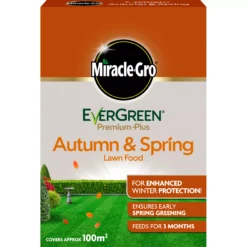 Miracle-Gro Autumn & Spring Lawn Fertiliser Granules 100m² 2kg