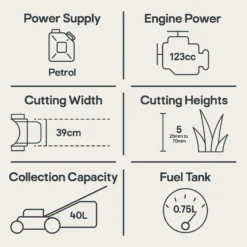 Mountfield SP164 123cc Petrol Lawnmower -Garden Tool Store mountfield sp164 123cc petrol lawnmower8008984817982 01t EN bq