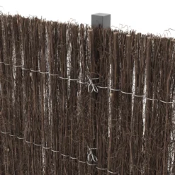 Natural Brushwood Garden Screen (H)1m (W)3m -Garden Tool Store natural brushwood garden screen h 1m w 3m3663602428084 38c