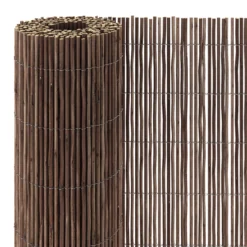Natural Wicker Garden Screen (H)1m (W)3m