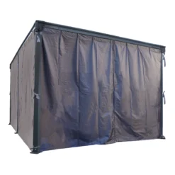 Palram 4/5K Grey Polyester (PES) Gazebo Curtain, Pack Of 4 (L)2170mm (W)4650mm 8 Palram 4/5K Grey Polyester (PES) Gazebo Curtain, Pack Of 4 (L)2170mm (W)4650mm -Garden Tool Store palram 4 5k grey polyester pes gazebo curtain pack of 4 l 2170mm w 4650mm7290108137255 02c