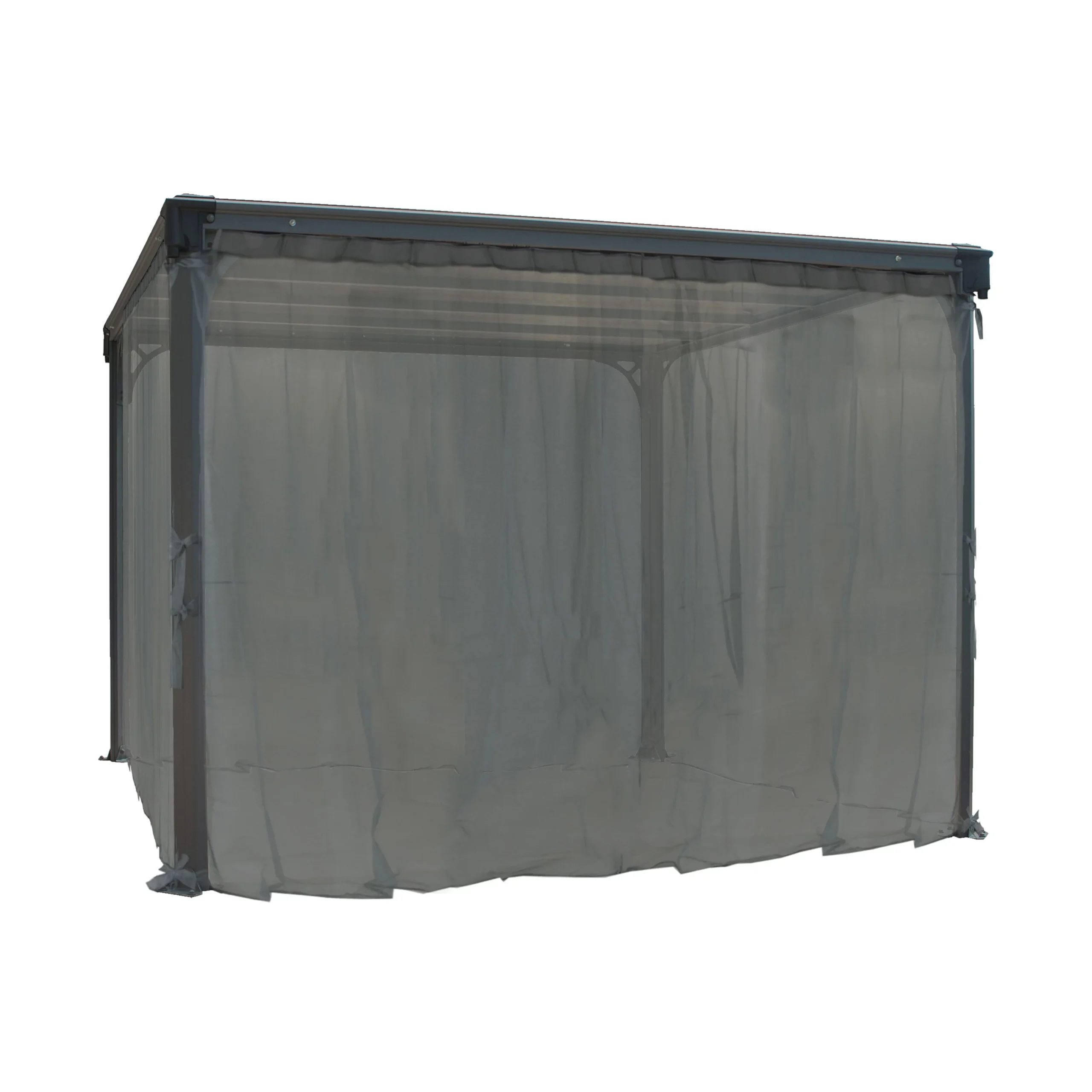 Palram - Canopia 3K Series Grey Polyester (PES) Gazebo Netting, Pack Of 6 (L)2170mm (W)3660mm 3 Palram - Canopia 3K Series Grey Polyester (PES) Gazebo Netting, Pack Of 6 (L)2170mm (W)3660mm - Image 3