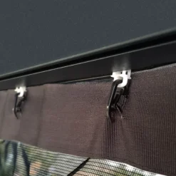 Palram - Canopia Dallas Grey Polyester (PES) Gazebo Netting, Pack Of 4 (L)2120mm (W)4090mm -Garden Tool Store palram canopia dallas grey polyester pes gazebo netting pack of 4 l 2120mm w 4090mm7290108602685 02i