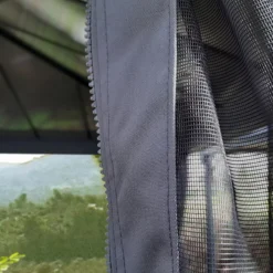 Palram - Canopia Dallas Grey Polyester (PES) Gazebo Netting, Pack Of 4 (L)2120mm (W)5070mm -Garden Tool Store palram canopia dallas grey polyester pes gazebo netting pack of 4 l 2120mm w 5070mm7290108602722 04i