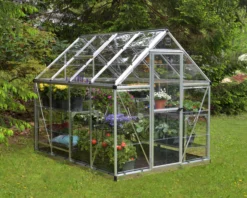 Palram - Canopia Harmony Silver 6x8 Greenhouse -Garden Tool Store palram canopia harmony silver 6x8 greenhouse7290103110581 04i