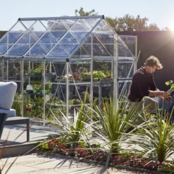 Palram - Canopia Harmony Silver 6x8 Greenhouse -Garden Tool Store palram canopia harmony silver 6x8 greenhouse7290103110581 07i