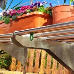 Palram - Canopia Heavy Duty 1 Tier Greenhouse Shelving -Garden Tool Store palram canopia heavy duty 1 tier greenhouse shelving7290103111519 36c