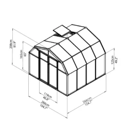 Palram - Canopia Hobby Gardner Green 8x8 Greenhouse 15 Palram - Canopia Hobby Gardner Green 8x8 Greenhouse -Garden Tool Store palram canopia hobby gardner green 8x8 greenhouse7290103121655 02t bq