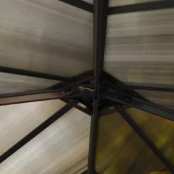 Palram - Canopia Ledro Grey Rectangular Gazebo, (W)2.95m (D)2.95m - Assembly Required -Garden Tool Store palram canopia ledro grey rectangular gazebo w 2 95m d 2 95m assembly required7290108136524 08i bq