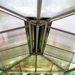 Palram - Canopia Martinique Grey Rectangular Gazebo, (W)4.93m (D)3.59m - Assembly Required -Garden Tool Store palram canopia martinique grey rectangular gazebo w 4 93m d 3 59m assembly required7290108136234 04i bq