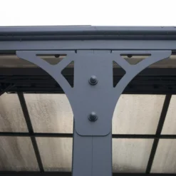 Palram - Canopia Martinique Grey Rectangular Gazebo, (W)4.93m (D)3.59m - Assembly Required -Garden Tool Store palram canopia martinique grey rectangular gazebo w 4 93m d 3 59m assembly required7290108136234 07i bq