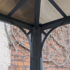 Palram - Canopia Martinique Grey Rectangular Gazebo, (W)4.93m (D)3.59m - Assembly Required -Garden Tool Store palram canopia martinique grey rectangular gazebo w 4 93m d 3 59m assembly required7290108136234 08i bq