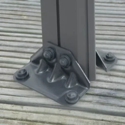 Palram - Canopia Milano Grey Rectangular Gazebo, (W)4.26m (D)3.09m - Assembly Required -Garden Tool Store palram canopia milano grey rectangular gazebo w 4 26m d 3 09m assembly required7290108136241 04i bq