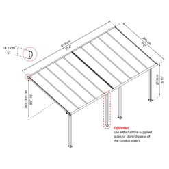 Palram - Canopia Olympia White Non-retractable Awning, (L)6.19m (H)3.05m (W)2.95m 16 Palram - Canopia Olympia White Non-retractable Awning, (L)6.19m (H)3.05m (W)2.95m -Garden Tool Store palram canopia olympia white non retractable awning l 6 19m h 3 05m w 2 95m7290108134308 01t bq